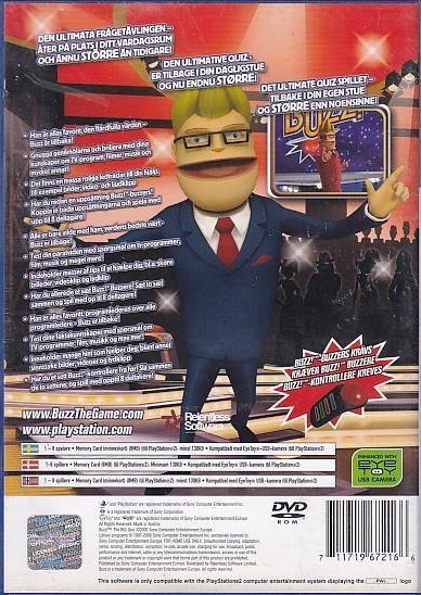 Buzz! The BIG Quiz - PS2 (Genbrug)